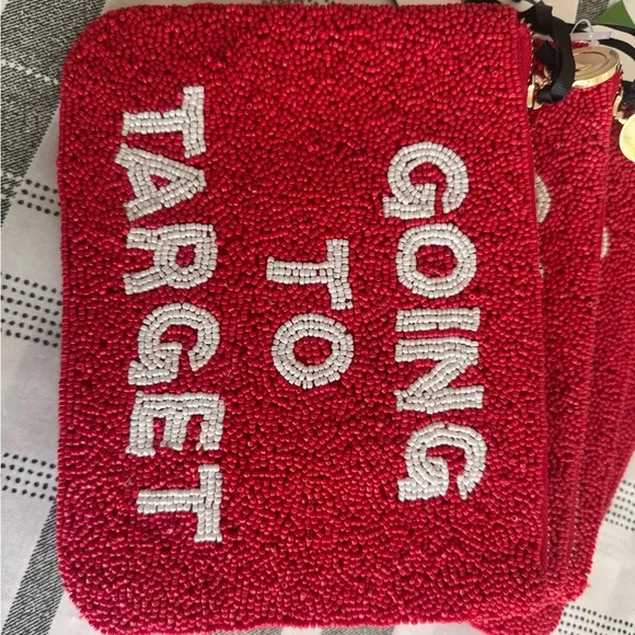 Kate Spade for Target Red Beaded Pouch - Picture 3 of 5